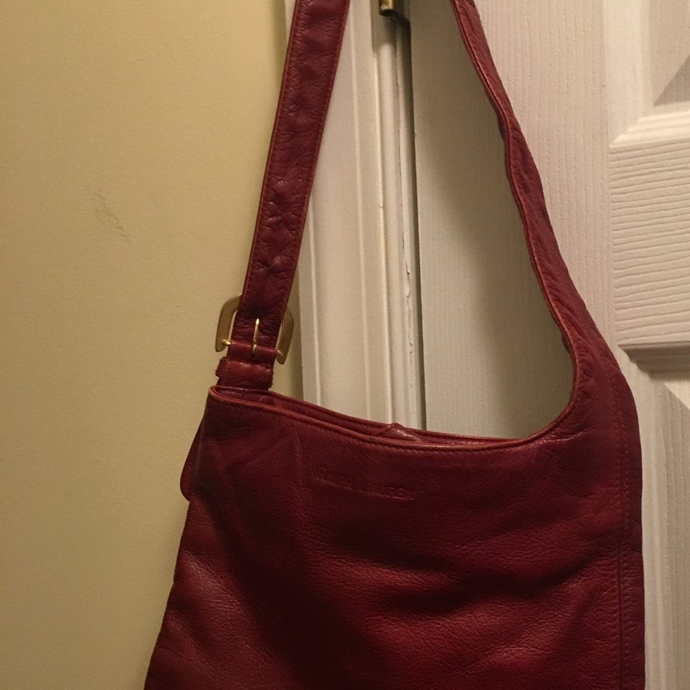 Red Ralph Lauren handbag